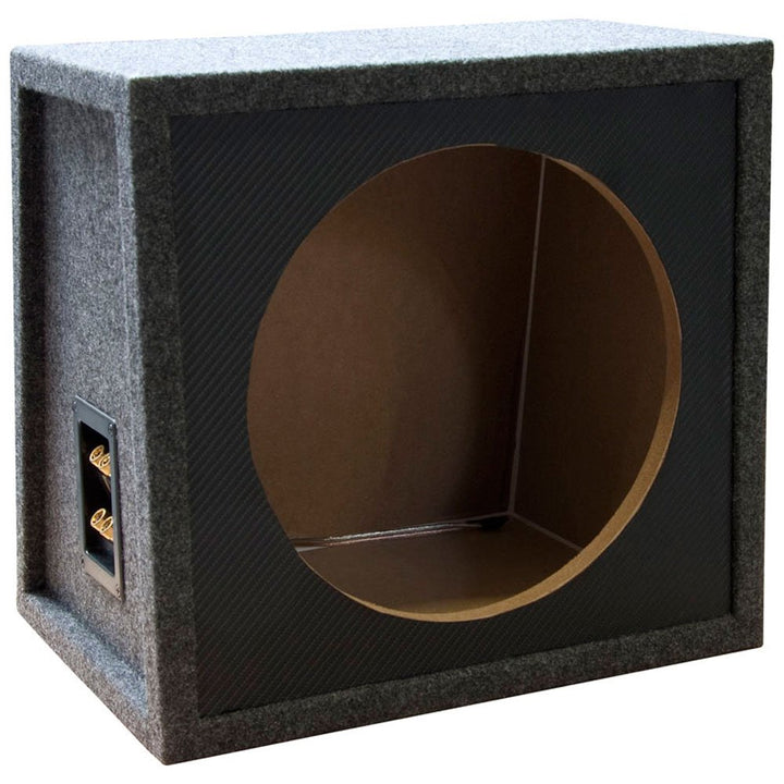 MDF Subwoofergehäuse 12'' 2x Anschluss (22.4/29.9x40x38.1cm)