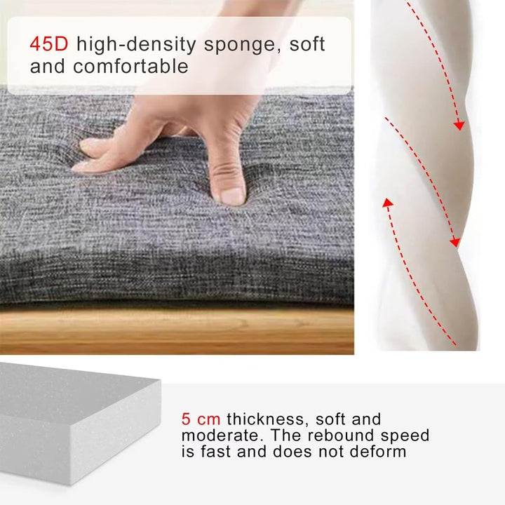 Aselbia Bankauflage Bankkissen Stuhlkissen 110 X 30 X 5CM，Waschbar Abnehmbarem Gartenbankauflage Ban