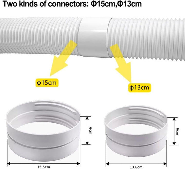 Klimaanlage Auspuff Adapter, 130/150mm Mobile Klimaanlage Zubehör Auspuffk Butt Stecker Auspuff Schl