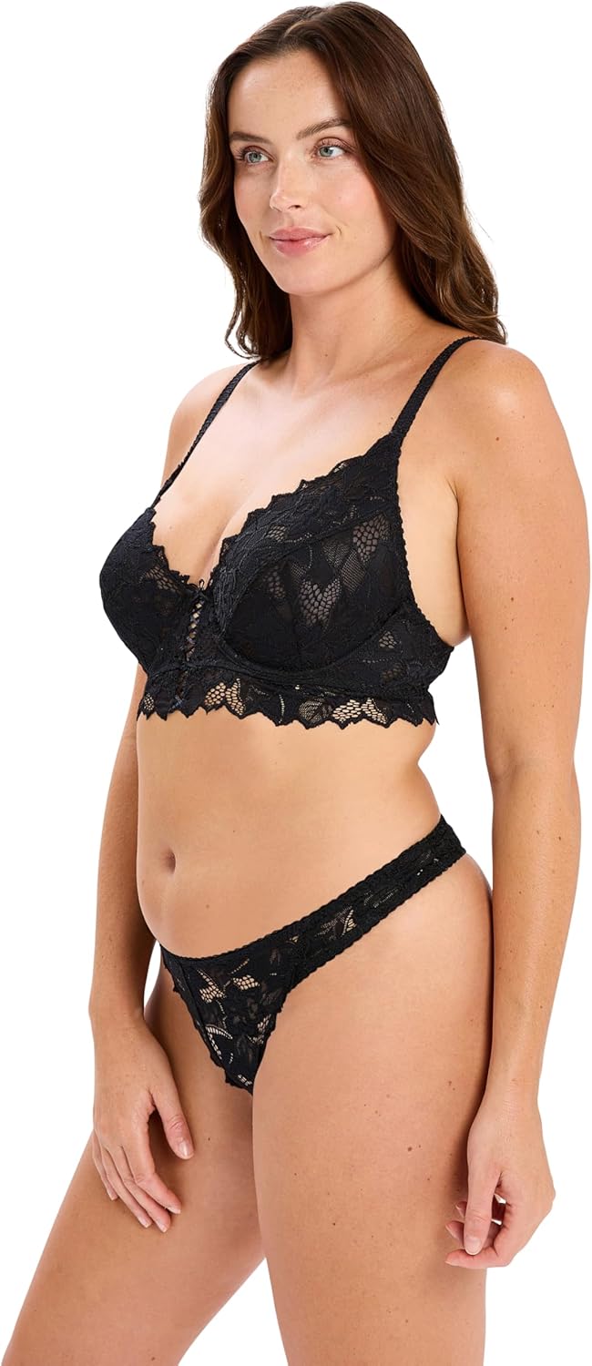 Sans Complexe Damen Arum Crop Top, (Noir Or), 75C
