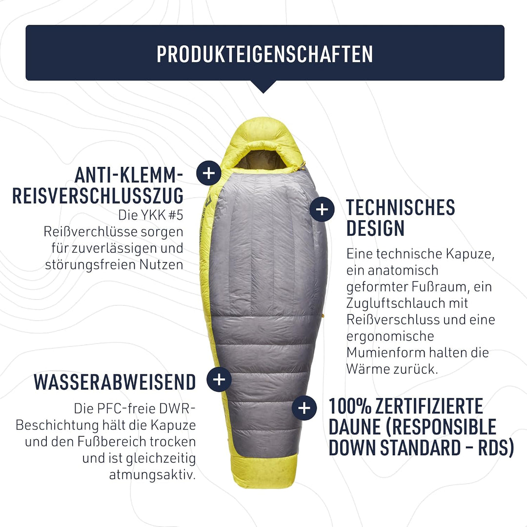 Sea to Summit Spark Ultraleichter Daunenschlafsack für Damen Einheitsgrösse 30 Grad, Einheitsgrösse