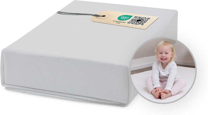 Ehrenkind® Spannbettlaken für Babybett Kinderbett | 100% Bio-Baumwolle Spannbettlaken 180x200 | Atmu