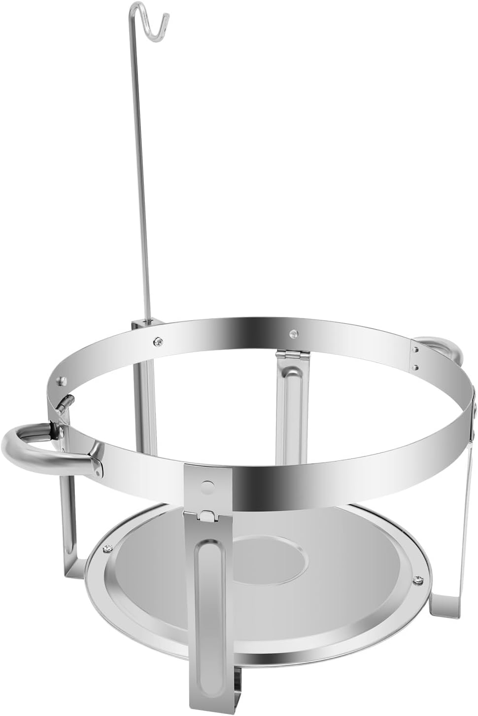 7.5 L Edelstahl Chafing Dish Buffet Set Edelstahl Rund Speisenwärmer Wärmebehälter Suppentopf mit Br
