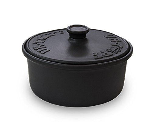 Classic Basalt Anthrazit 24 cm - Keramik Topf, Schwarz, Rund, 3 Liter, für 2-4 Personen