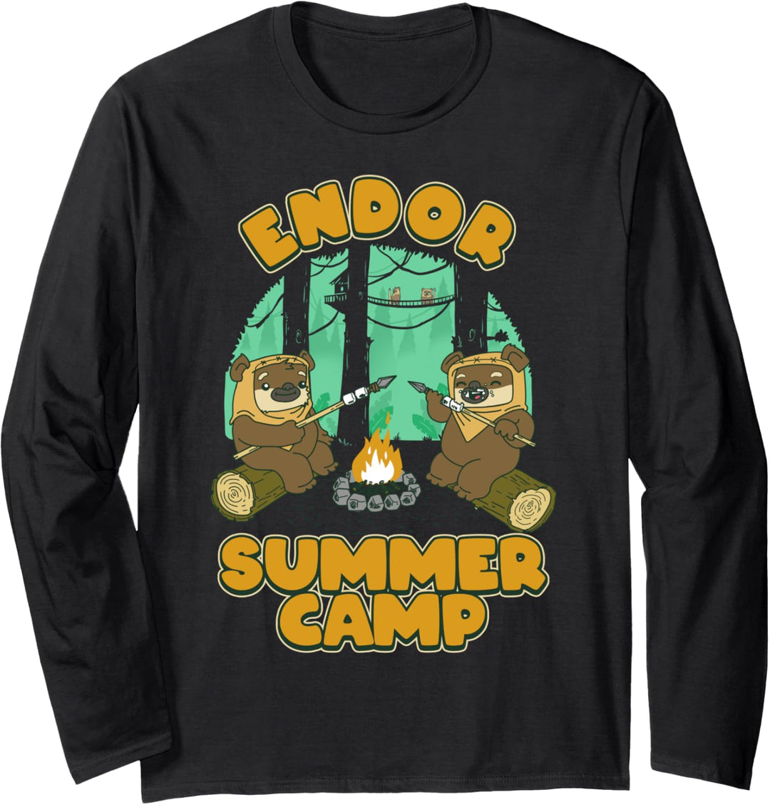 Star Wars Endor Summer Camp Circle Portrait Langarmshirt