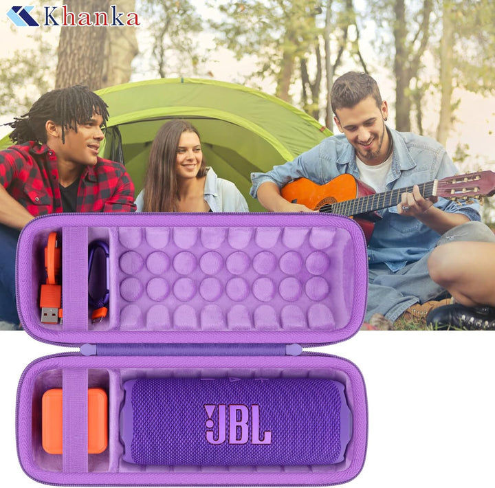 Khanka für JBL Flip 7 / Flip 6 wasserdichte tragbare Bluetooth-Lautsprecher Hartschalen-Reise-Aufbew