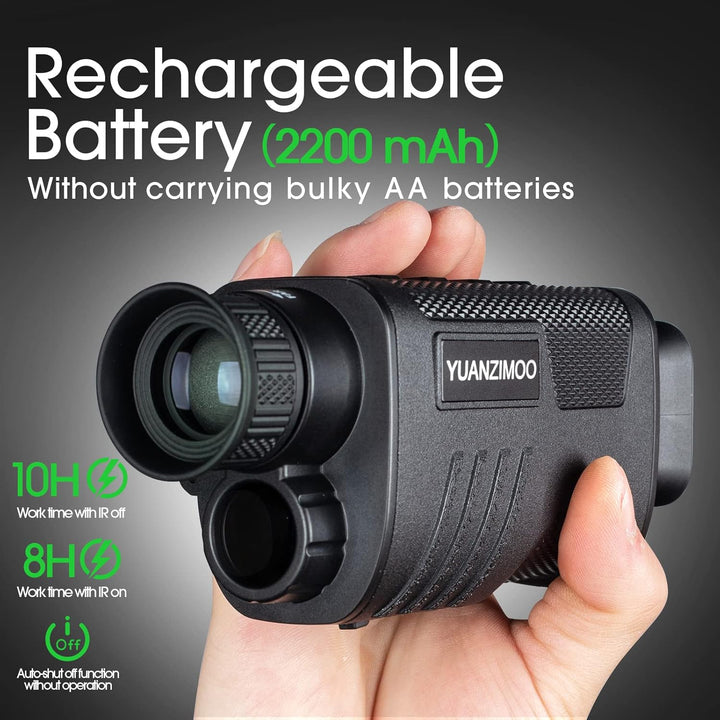 Nachtsicht Monokular Digital Infrarot Monokular Teleskop für 100% Dunkelheit mit 8X Zoom 2000mAh Wie