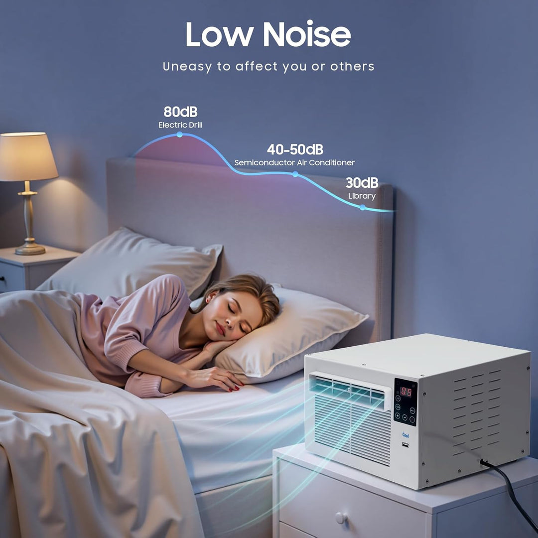 Mini Mobile Klimaanlage mit Timer & Fernbedienung 50dB Klimagerät Tragbare Luft Air Cooler für Wohnu