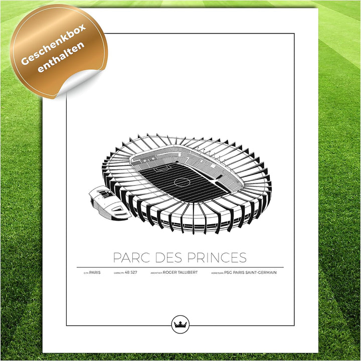 Sverigemotiv Fussballstadion-Wandkunstdruck – Fussballgeschenke für Jungen, Mädchen, Männer – Beste