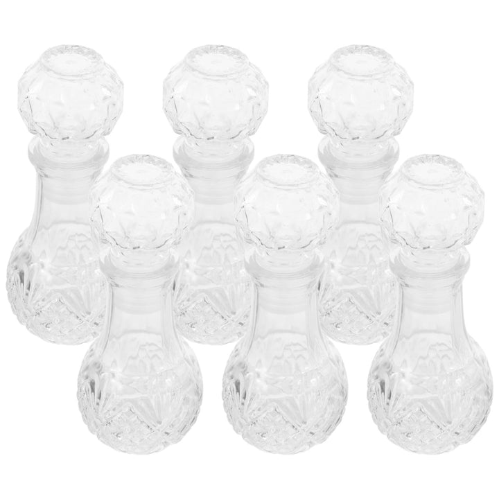 Luxshiny 6 Stück Klarglas Weindekanter 50 Ml Handgefertigt mit Aromabelüfter Transparente Whisky und
