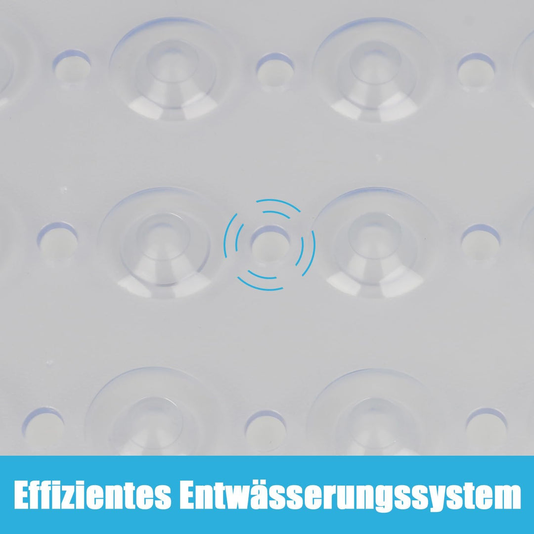 Duschmatte rutschfest 80x80cm Duscheinlage, Antirutschmatte mit Saugnäpfe für Dusche oder Badewanne,