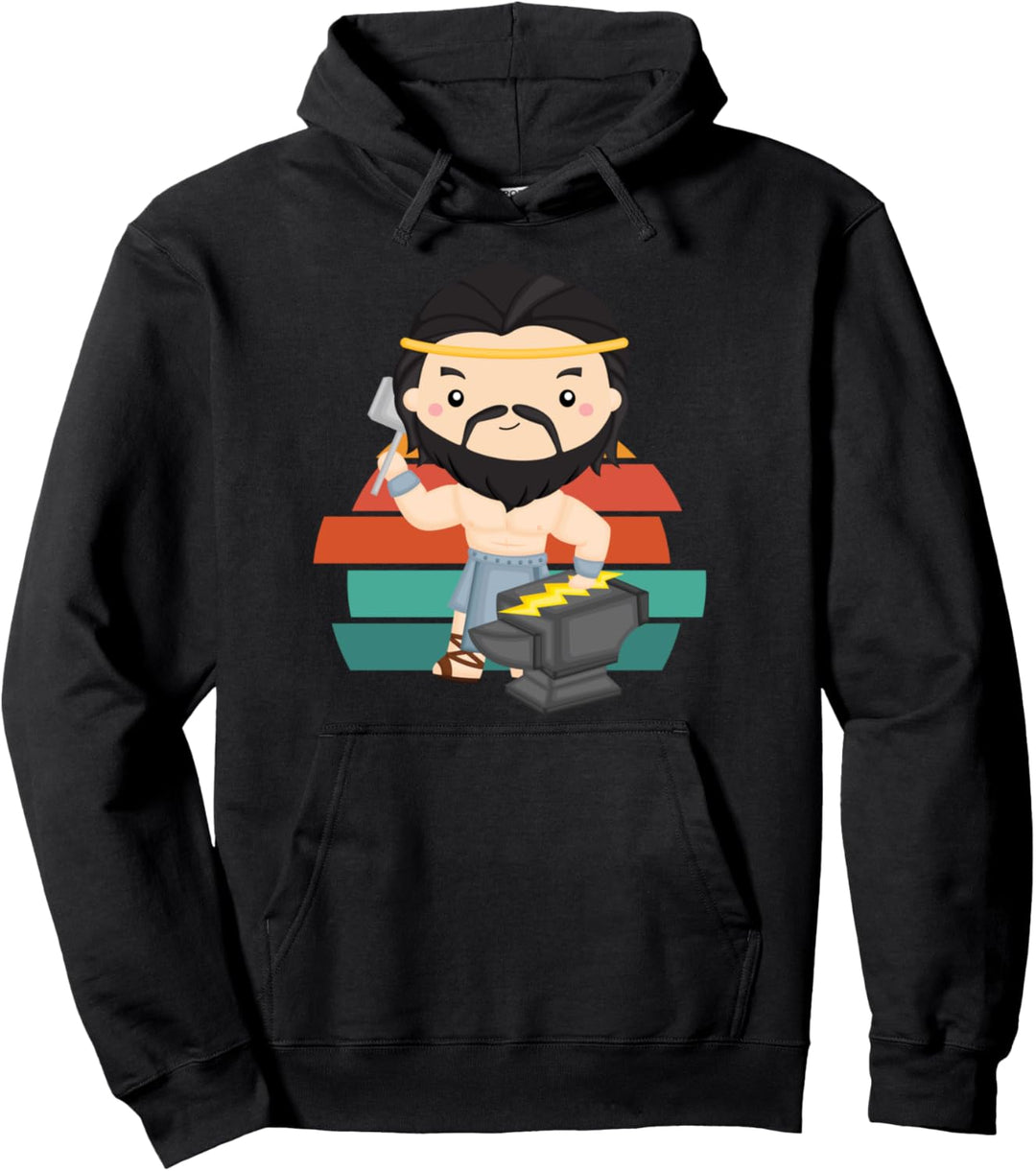 Jesus Christus Retro Handwerk Schmiede Eisen Amboss Metall Pullover Hoodie