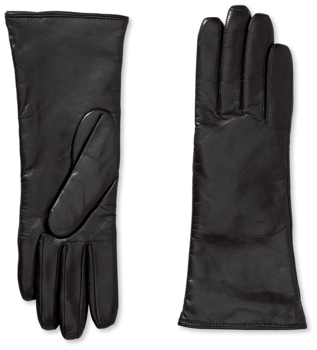 Roeckl Damen Handschuhe EdelKlassiker medium, Einfarbig, Schwarz (Black 000)