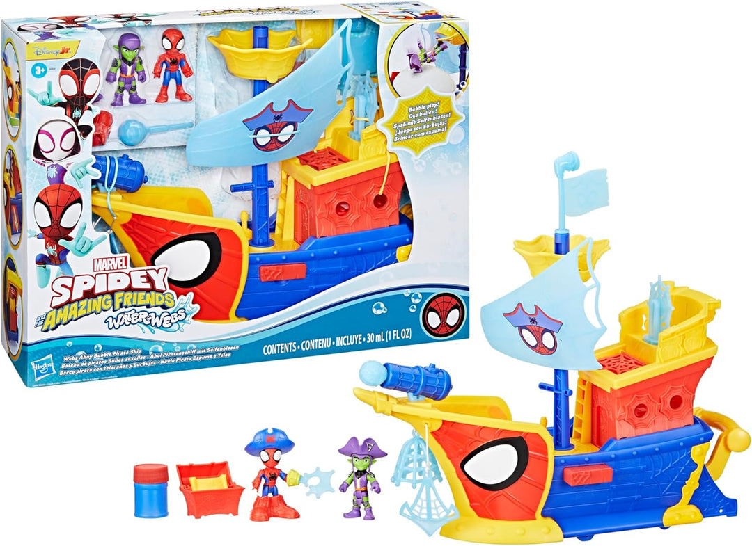 Spidey and his Amazing Friends SAF WEBS AHOY Bubble Ship Piratenschiff, Piratenschiff
