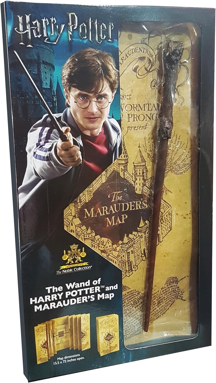 The Noble Collection Harry Potter Zauberstab & Marauder's Map Pack