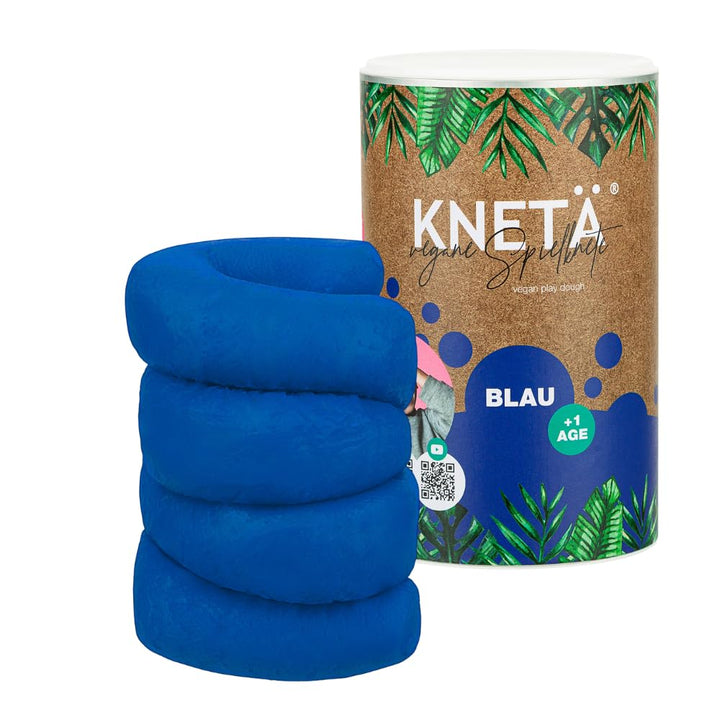 KNETÄ XXL Papierdose (1.000g) - Vegane Spielknete für Kinder ab 1 Jahr I Made in Germany (BLAU), Bla