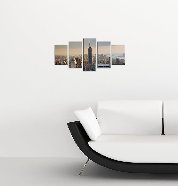 Bilderdepot24 Bild auf Leinwand | New York City II in 50x70 cm als Wandbild | Wand-deko Dekoration W