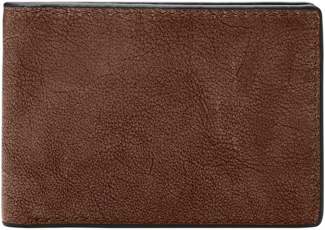 Fossil Herren Geldbörse Steven Leder Vordertasche 11,43 cm L x 1,27 cm B x 7,62 cm H Braun, Braun