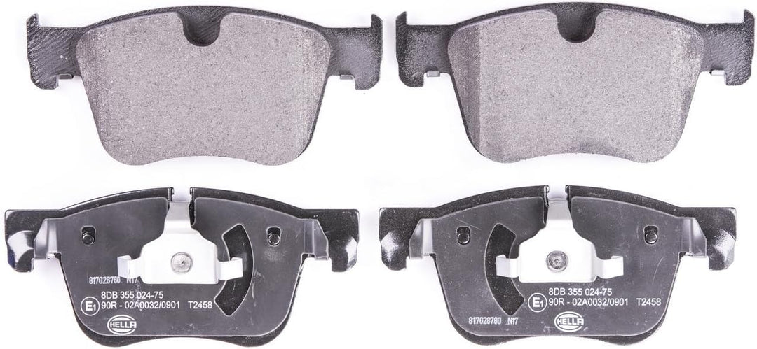 HELLA PAGID 8DB 355 024-751 Bremsbelagsatz - T2458 - Dicke/Stärke: 17.1mm - Bremssystem: Teves - nic