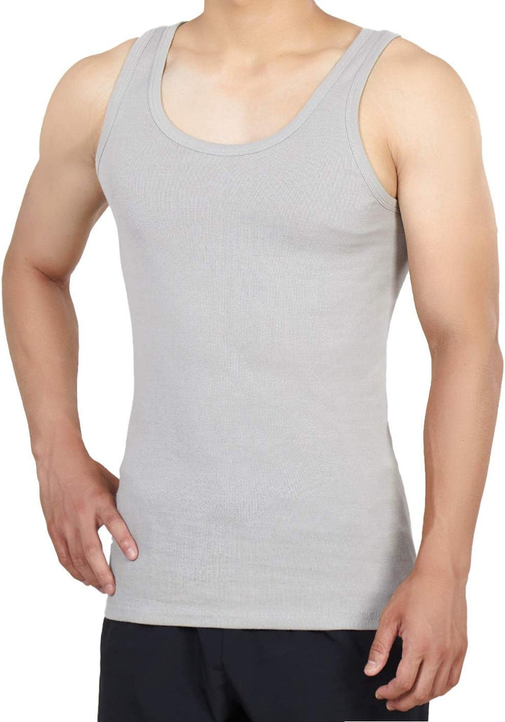 NUOZA 3/5er Pack Unterhemd Herren Tank Top Viele Farben 100% Hochwertige Baumwolle Schrumpft Nicht V