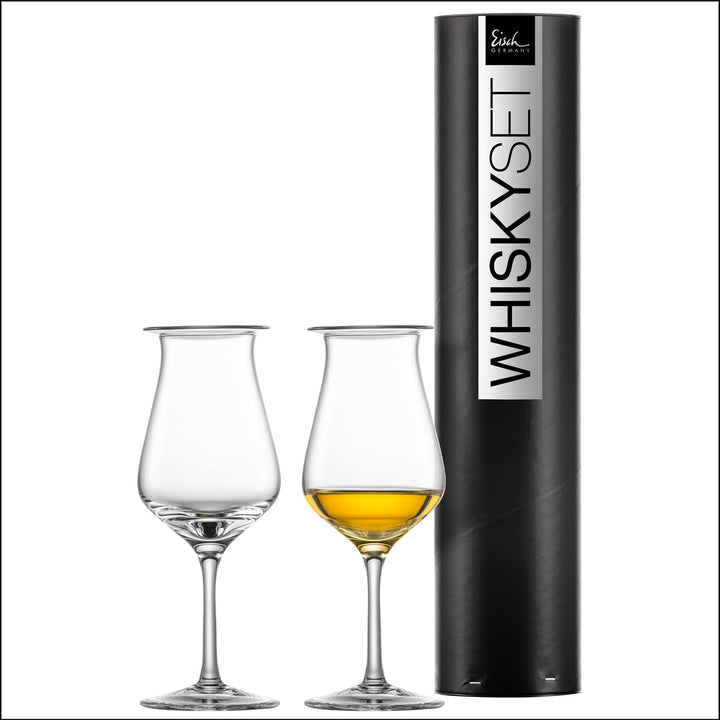 EISCH Malt Whisky Gläser JEUNESSE – Set aus 2 Whisky Gläsern mit AromaDeckel für eine optimale Arome