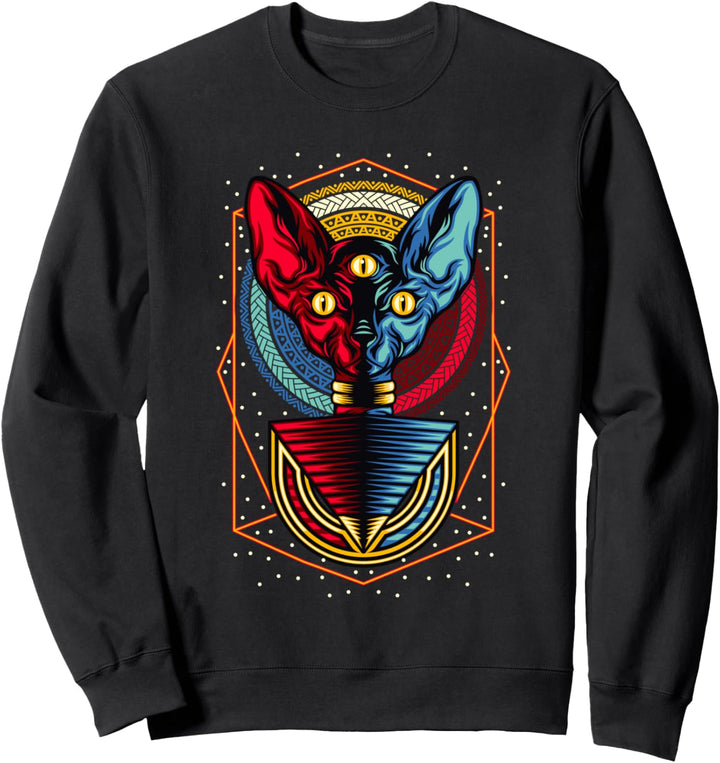Sphinx Katze | Goth Okkult Fan Tarot Blackcraft Geschenk Sweatshirt