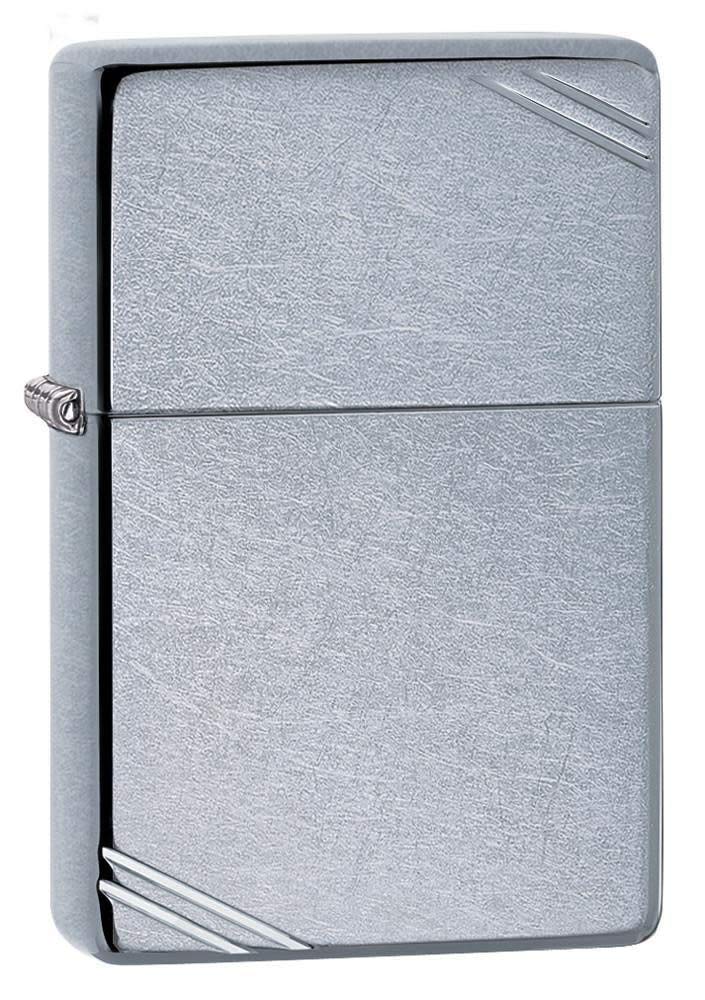 Zippo 267 Feuerzeug 60001317 Vintage Street, Chrome Benzinfeuerzeug, Messing Street Chrome, Street C