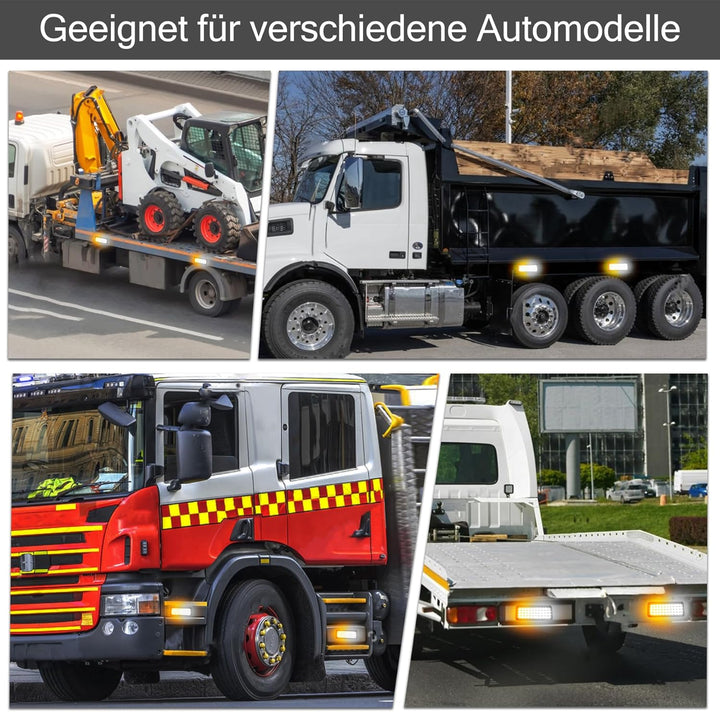ROUTEKING Drahtlose Warnleuchte Blinklicht - 2x42 Magnetische Rundumleuchte AKKU 5 Stroboskop-Modi B