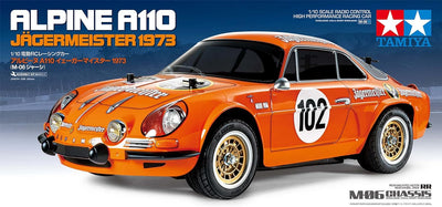 Tamiya 58708 1:10 RC Renault Alpine A110 Jägerm. M-06 - ferngesteuertes Auto, RC Fahrzeug, Modellbau