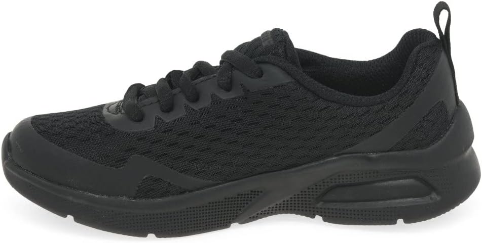 Skechers Jungen Microspec Max Sneaker 33 EU Black Textile Trim, 33 EU Black Textile Trim