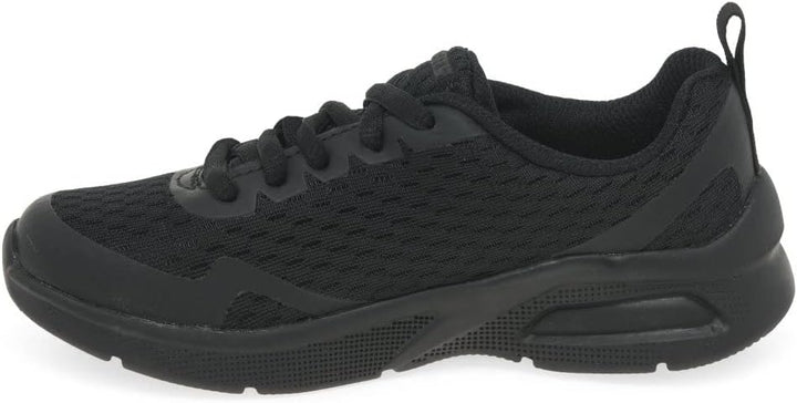 Skechers Jungen Microspec Max Sneaker 33 EU Black Textile Trim, 33 EU Black Textile Trim