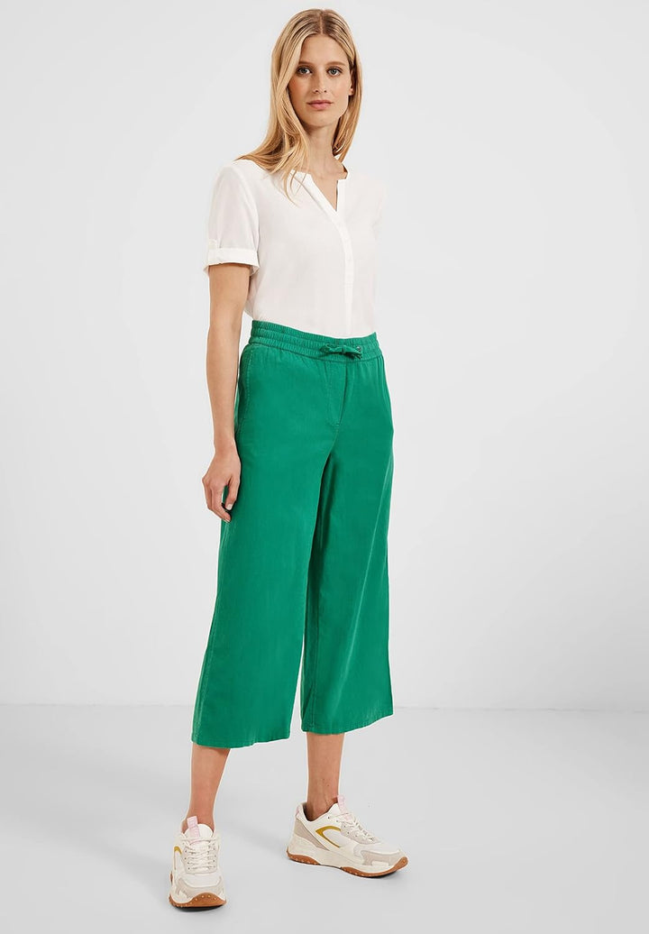 Cecil Damen Leinenhose XL / 24L Trefoil Green, XL / 24L Trefoil Green