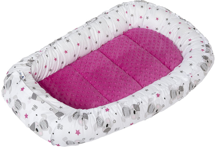 Medi Partners Babynest Kuschelnest Babynestchen 100% Baumwolle Nestchen Reisebett für Babys Säugling
