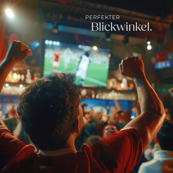 tectake® TV Wandhalterung schwenkbar, Fernseher Halterung neigbar, Monitor Halterung, Bildschirmhalt