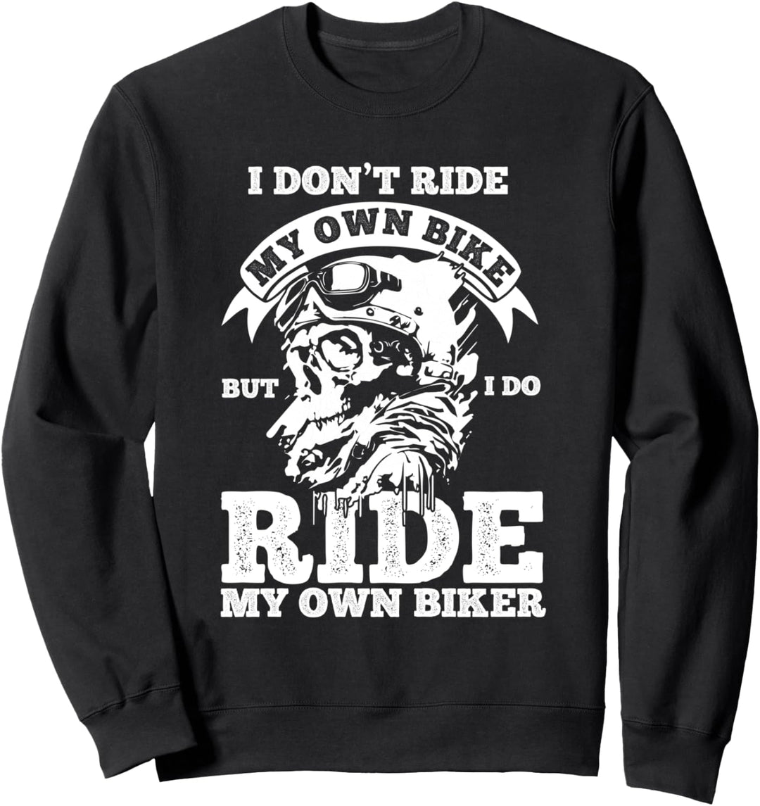 Biker Motorrad Slogan Motorrad Sweatshirt