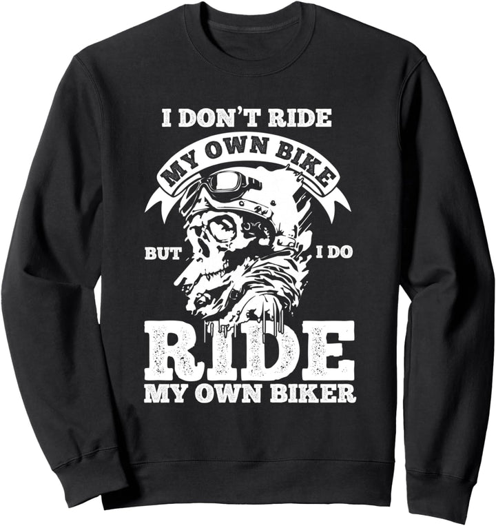 Biker Motorrad Slogan Motorrad Sweatshirt