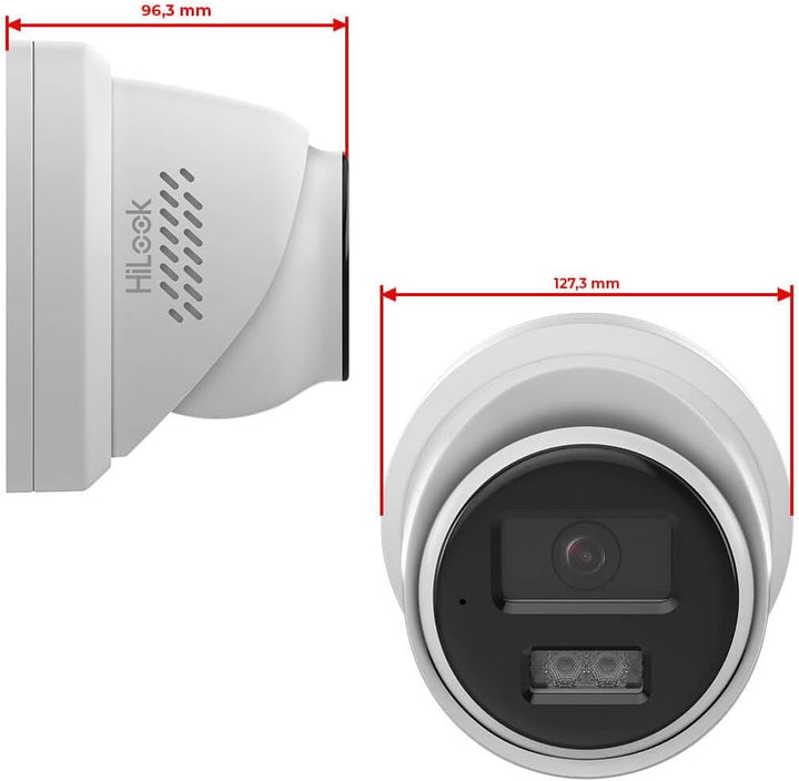 HiLook by HIKVISION Überwachungskamera aussen 4K/8MP Auflösung, ohne WLAN, LAN/PoE kabelgebunden, Ka