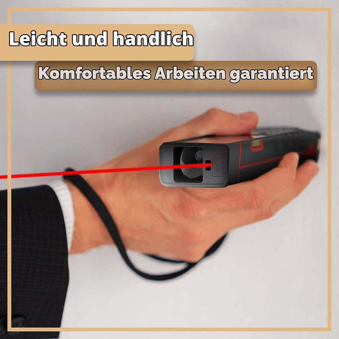 Retoo Laser Entfernungsmesser 40M, Laser Entfernungsmesser mit LCD Hintergrundbeleuchtung Viele Mess