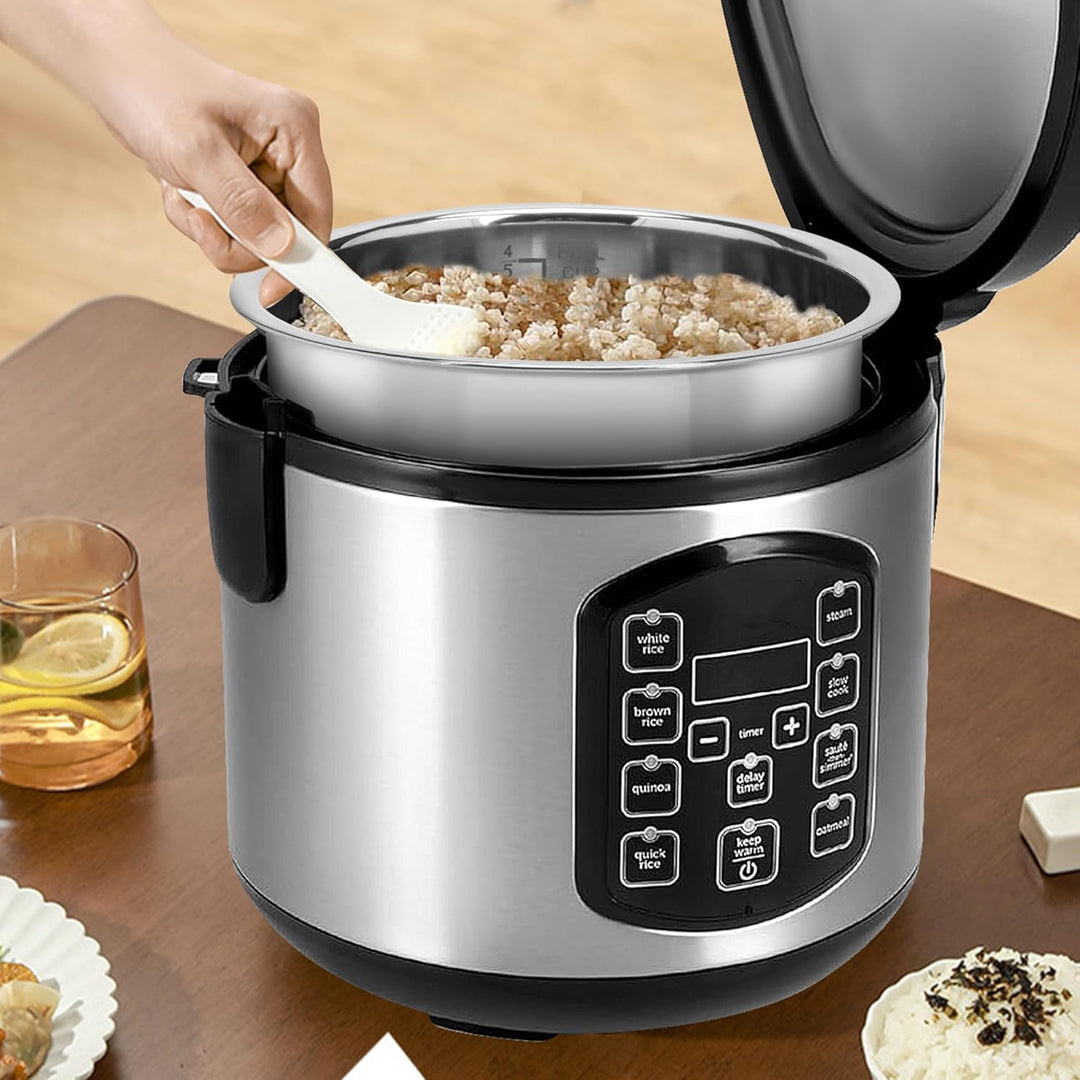 Linkidea Reiskocher Innentopf Ersatz, 304 Edelstahl Schnellkochtopf Topf, Multi-Cooker Ersatz Innens