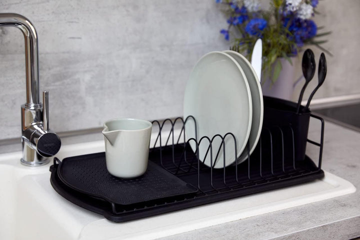 WENKO Geschirrabtropfer Basic, Abtropfgestell für Geschirr, ideal zum Abstellen neben der Spüle, aus