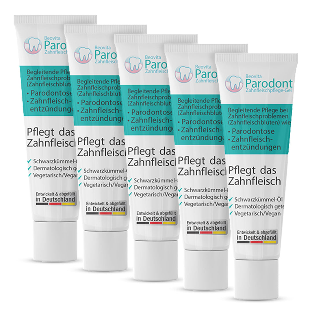 Beovita Parodont Zahnfleischpflege Gel 5er-Set (5 x 10 ml)