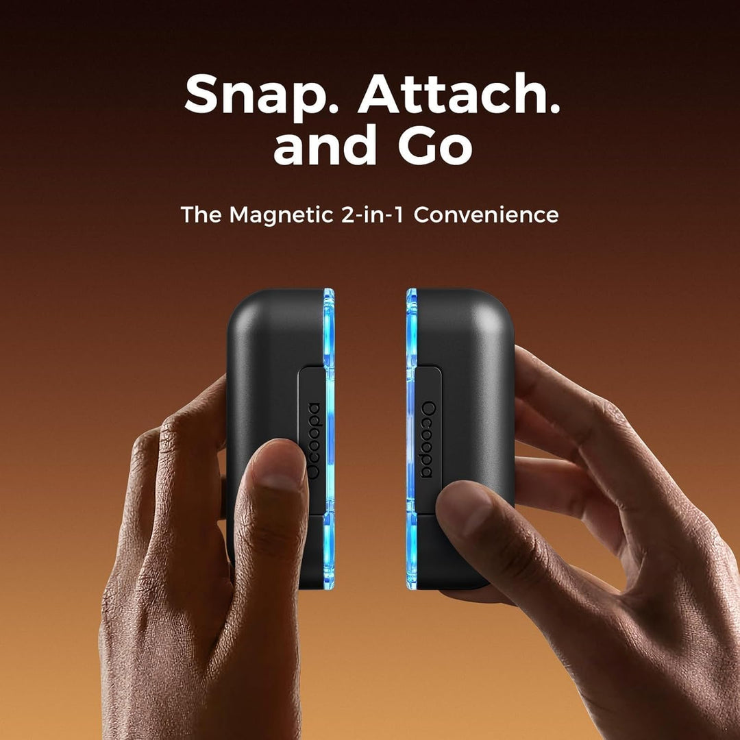 OCOOPA handwärmer elektrisch, 10000 mAh Split-Magnetic 2er-Pack, 4 Heizmodi, schnelleres Aufheizen h