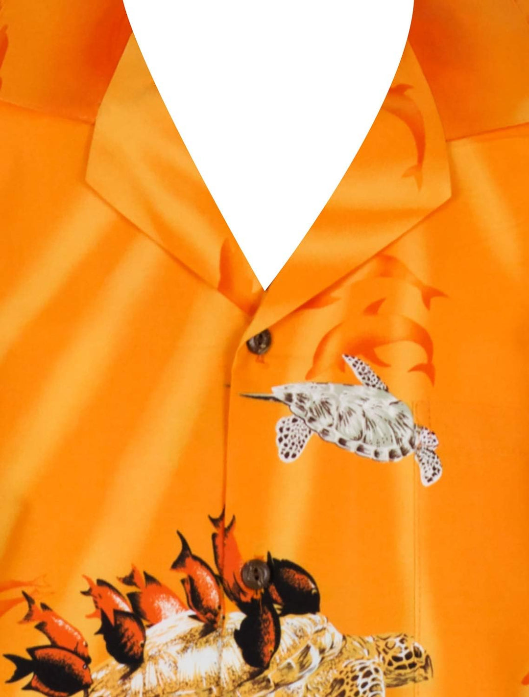 KY's Hawaiihemd Hawaiishirt original Made in Hawaii S-6XL 4XL Orange, 4XL Orange