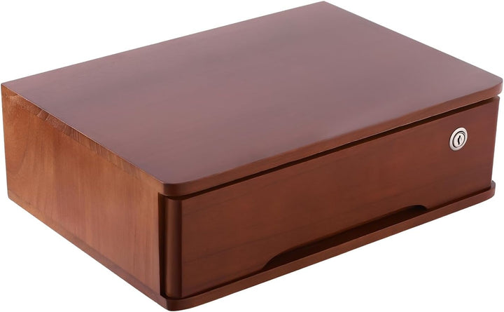 1 Schicht Desktop Storage Box, Desktop Storage Box mit abschliessbarer Schublade, Bürobedarf Schubla