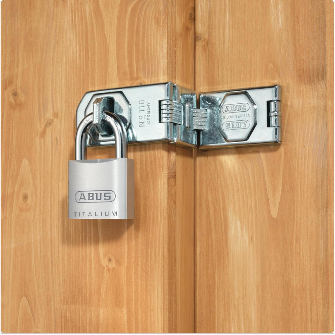 ABUS Vorhängeschloss Titalium 64TI/60 - Kellerschloss mit Schlosskörper aus Spezial-Aluminium - gehä