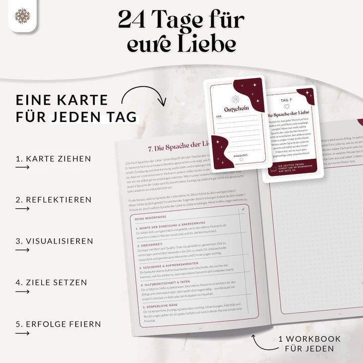 LEBENSKOMPASS Vision Board Set für Paare ”Unsere Zukunft” - DAS ORIGINAL - Bastelt ein gemeinsames V