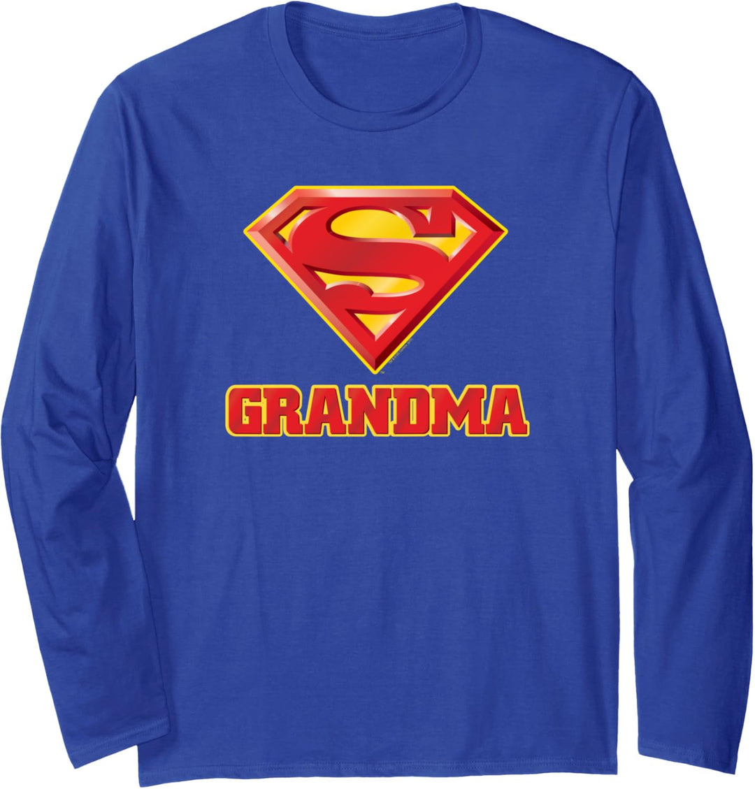 Superman Super Grandma Langarmshirt