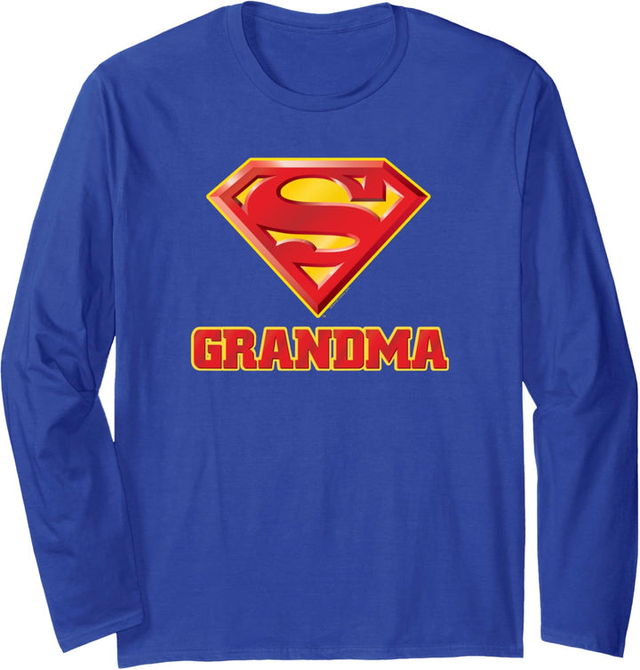Superman Super Grandma Langarmshirt