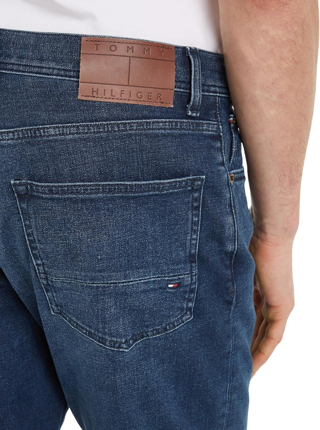 Tommy Hilfiger Herren Jeans Hose Regular Straight Fit 28W / 30L Denim (Bridger Indigo), 28W / 30L De