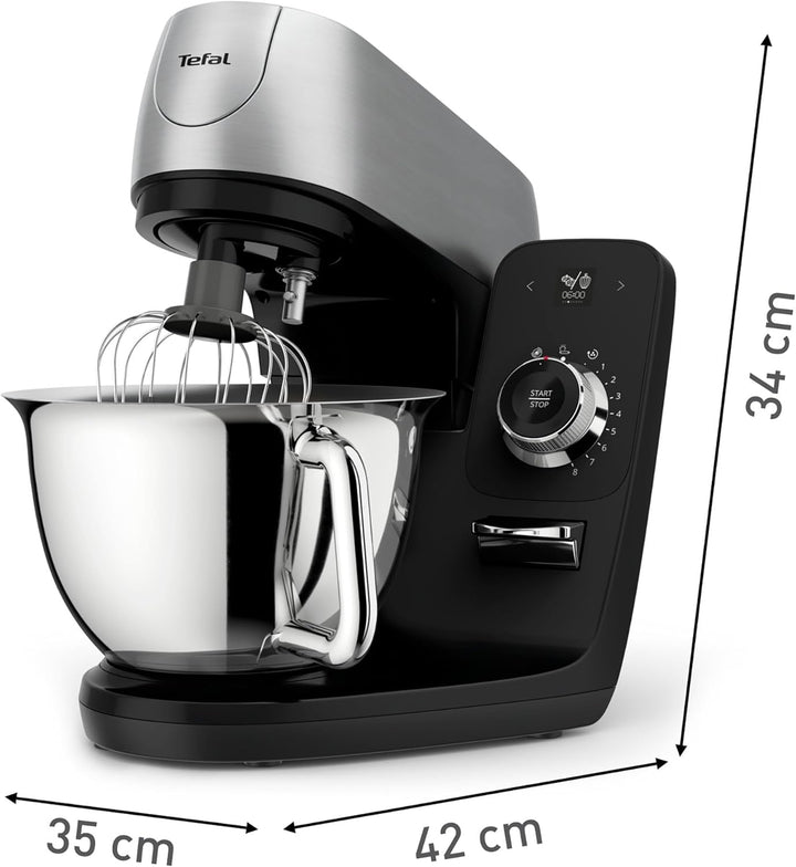 Tefal Coach Küchenmaschine, 1200 W, 8 Auto-Programme, inkl. Back-Zubehör und App, personalisiertes E